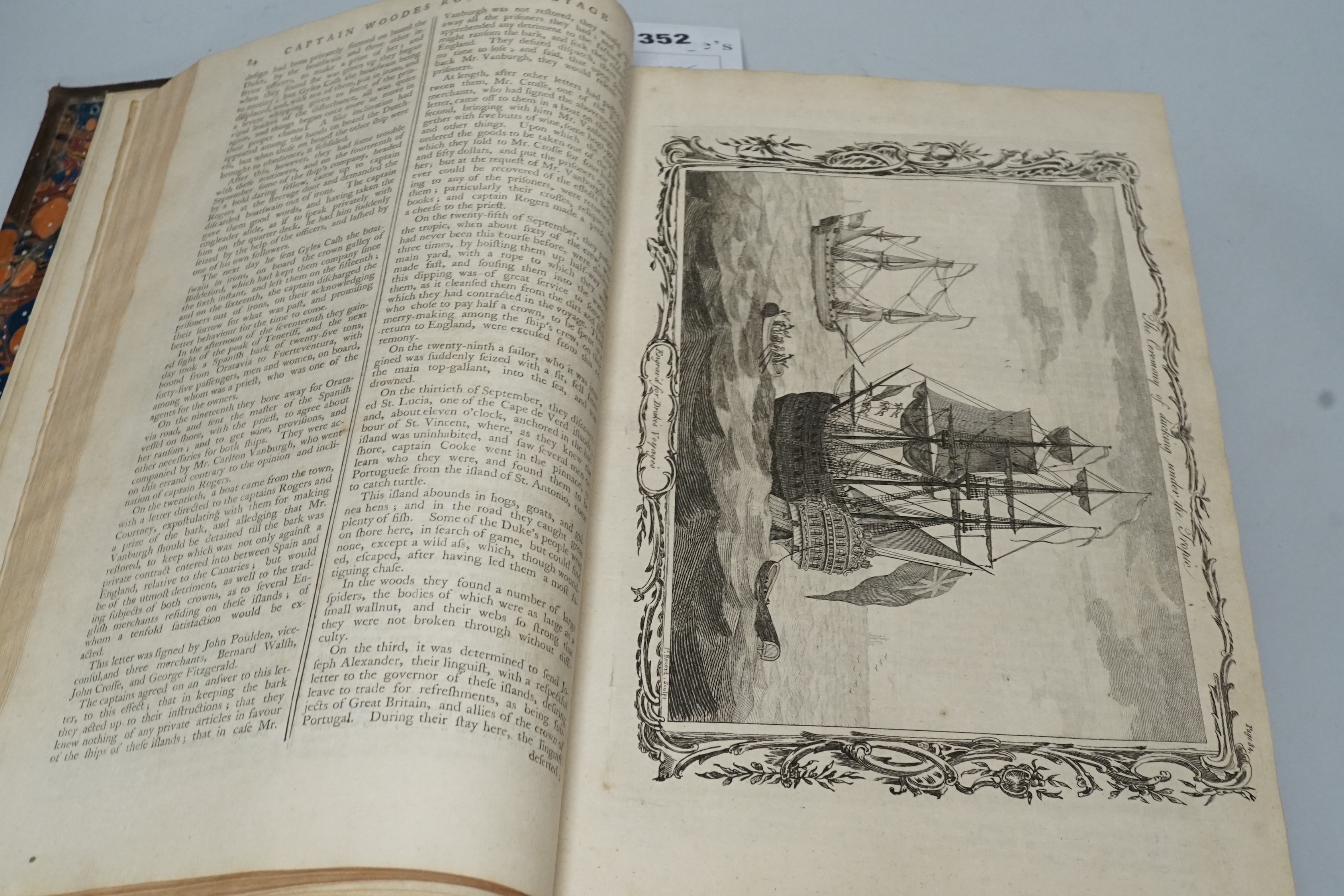 Drake, Edward Cavendish - A New Universal Collection of Authentic and Entertaining Voyages and Travels, from the Earliest Accounts of the Present Time, London, 1768, should have 56 plates, 8 maps, one folding map